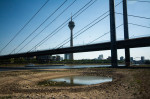 Drought Weather In Düsseldorf, Germany - 10 Aug 2022