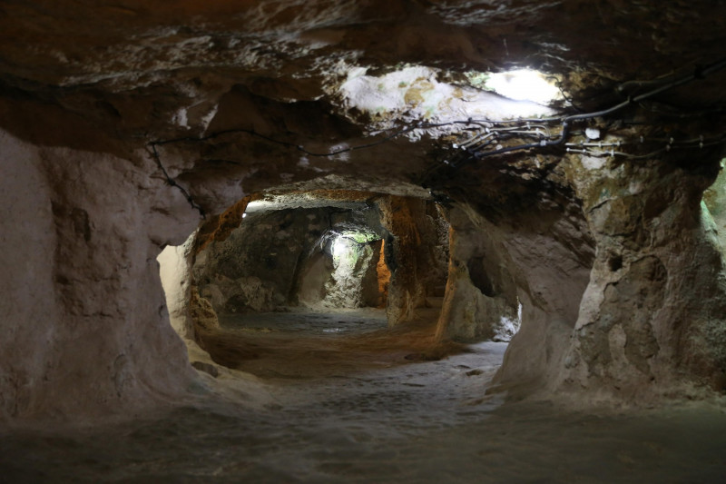 Derinkuyu Underground City in Cappadocia, Nevsehir, Turkey