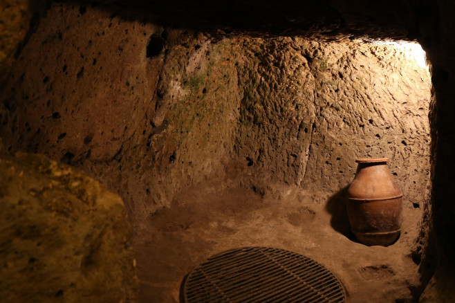 Derinkuyu Underground City in Cappadocia, Nevsehir, Turkey