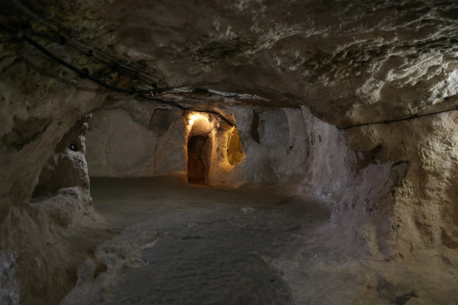 Derinkuyu Underground City in Cappadocia, Nevsehir, Turkey