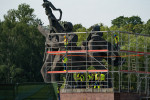 Latvia WWII Soviet Monument Demolition