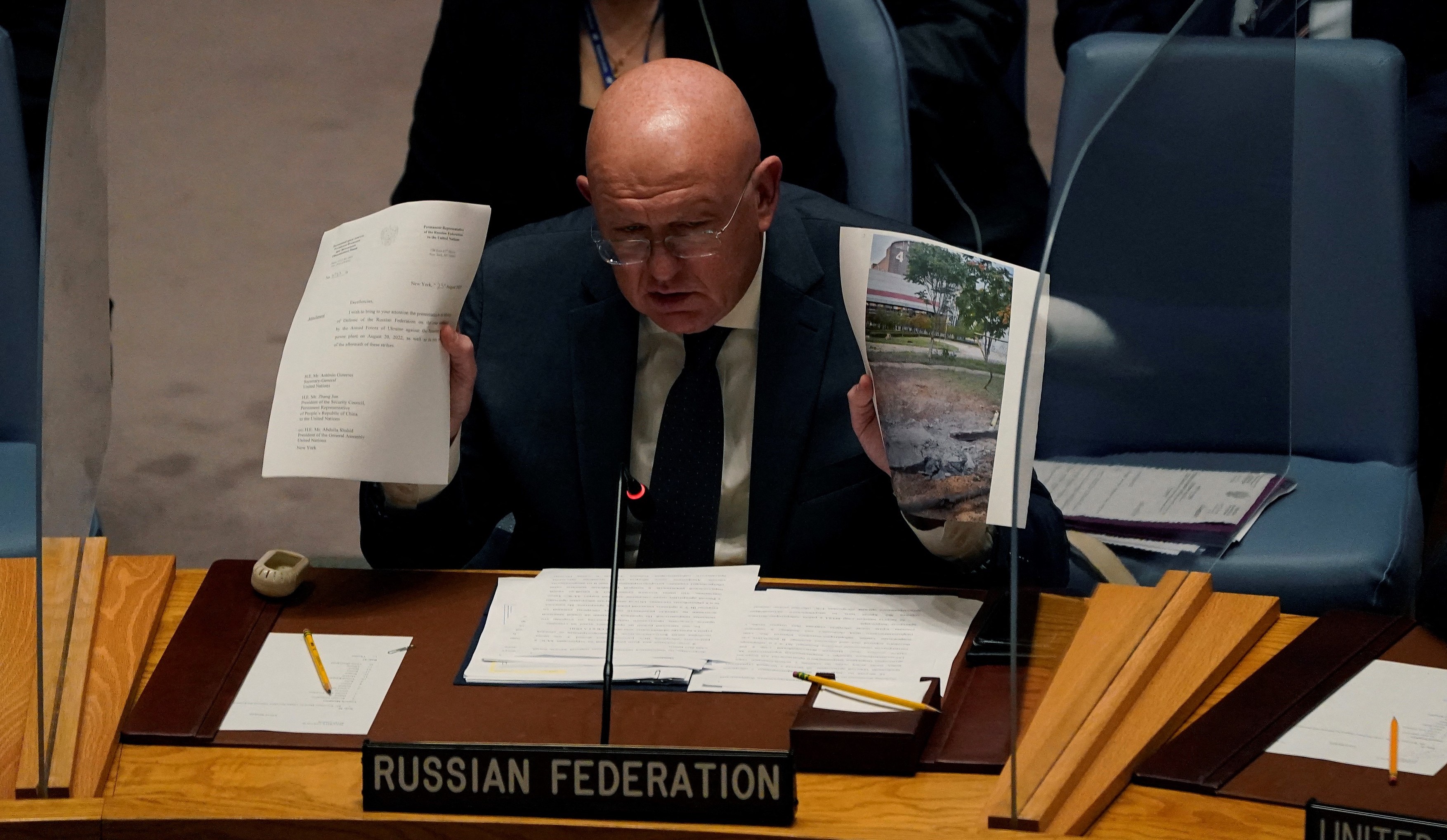Ucraina, la ONU: „Rusia are obrăznicia să convoace o reuniune a Consiliului de Securitate pentru a discuta propriile acţiuni teroriste”