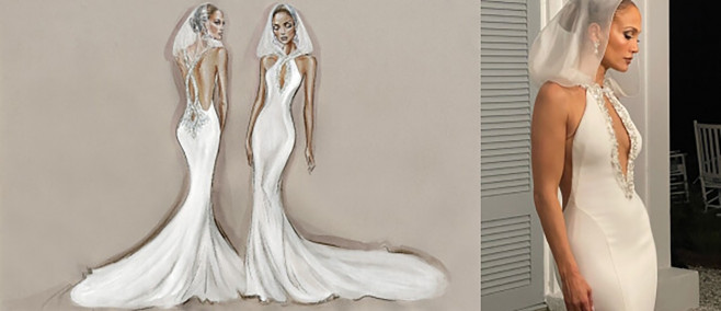 Jennifer Lopez shows off her Ralph Lauren wedding dresses