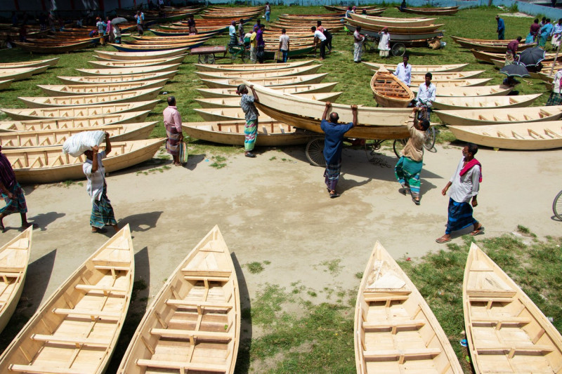 Largest Boat Market in BANGLADESH