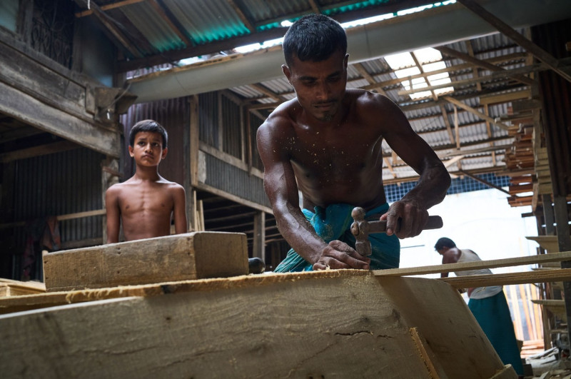 Boat Market in Dhaka, Bangladesh - 21 Jun 2021