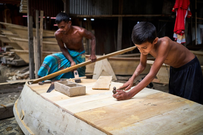 Boat Market in Dhaka, Bangladesh - 21 Jun 2021