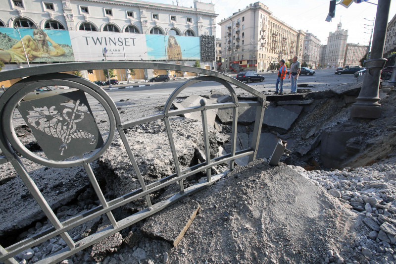 Russian Missile Attack On Kharkiv