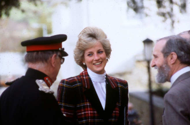 Princess Diana visiting Truro, Cornwall