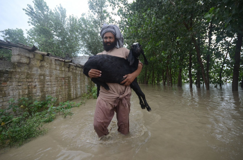 Torrential rains and storms cause flooding in Pakistan, Peshawar - 26 Aug 2022