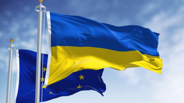 Drapele ale Ucrainei și UE