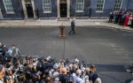 Boris Johnson delivers his final speech, Downing Street, London, UK - 06 Sep 2022