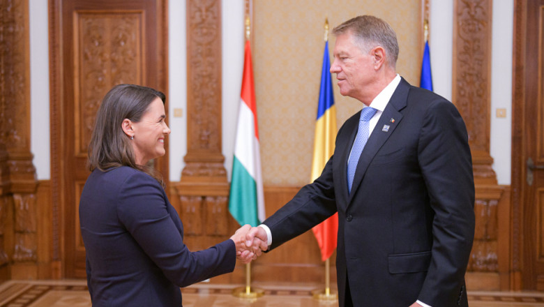 Președinta Ungariei se va întâlni miercuri, la Palatul Cotroceni, cu președintele Klaus Iohannis