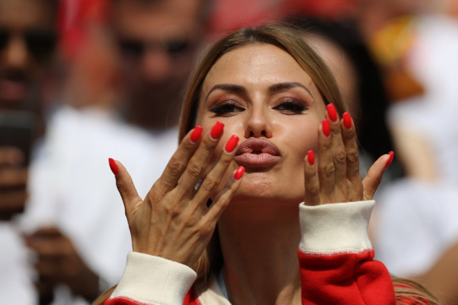 Actors Wags And Action At Belgium Vs Tunisia Match In Moscow