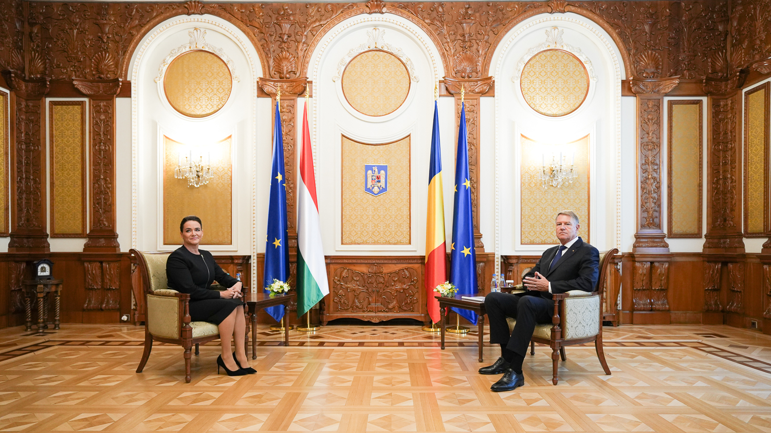 Klaus Iohannis a discutat cu președinta Ungariei despre discursul lui Orban de la Băile Tușnad
