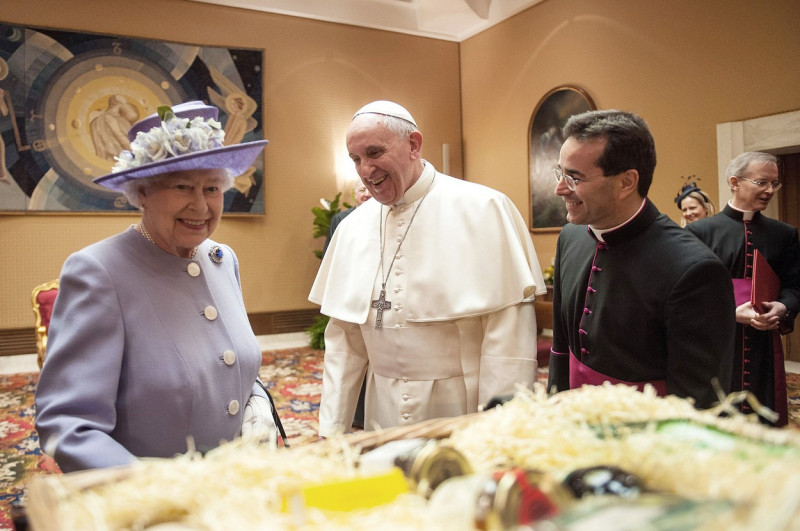 Queen Elizabeth II Official Visit to Vatican City, Rome, Italy - 03 Apr 2014