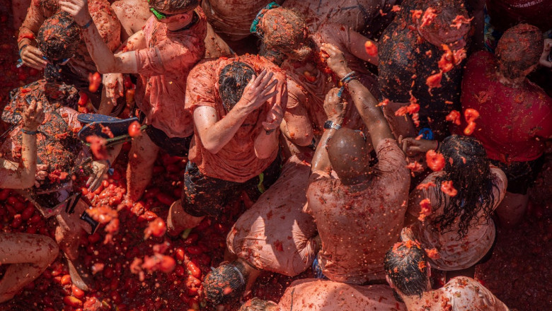 Festivalul Tomatina din Spania