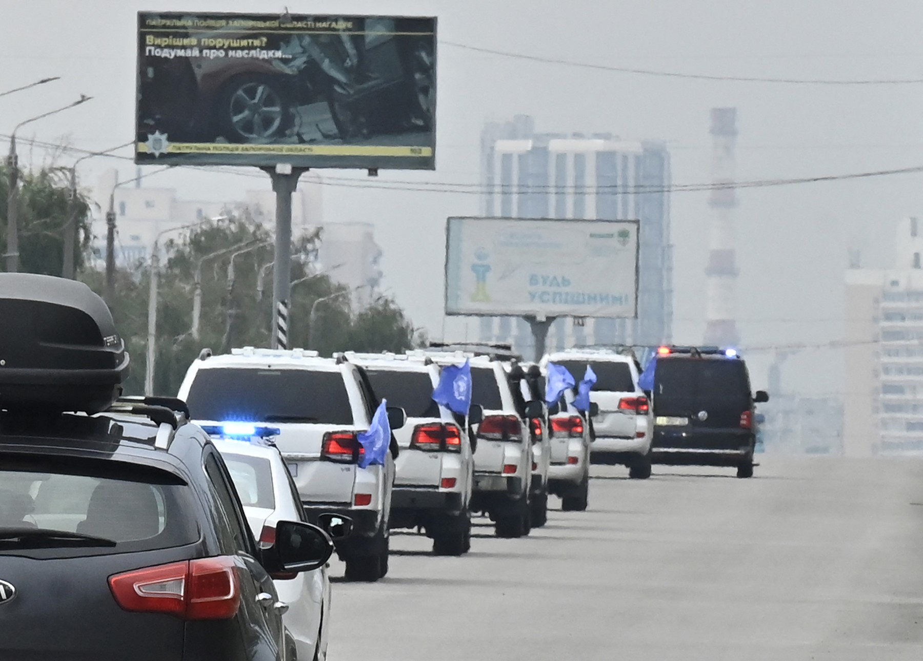 Șeful AIEA a plecat după câteva ore de la centrala nucleară Zaporojie, dar au mai rămas cinci reprezentanți ai agenției ONU