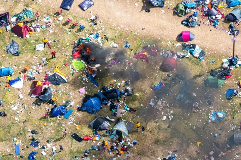 Reading Festival aftermath, UK - 29 Aug 2022