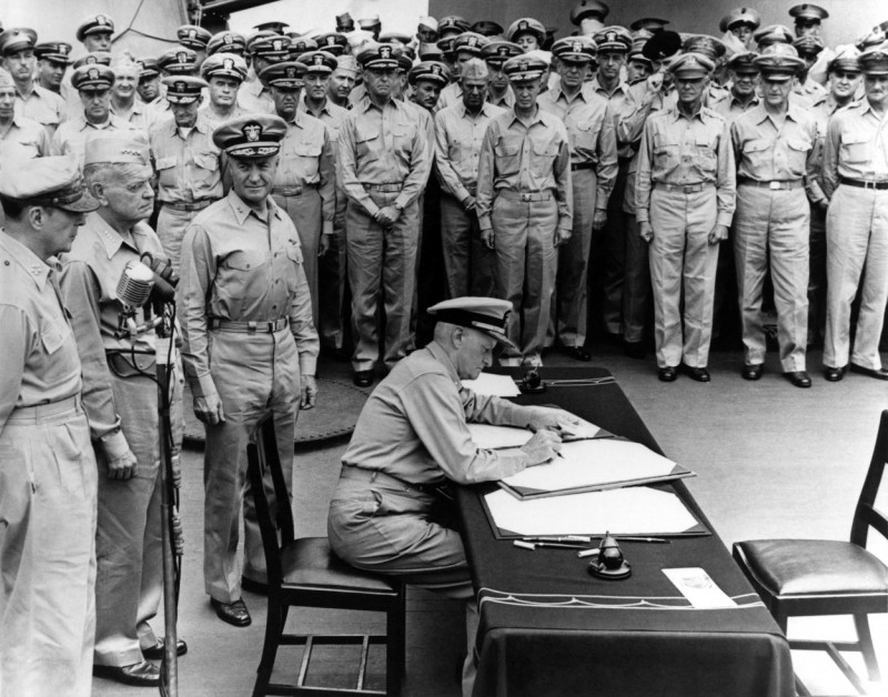 Japanese Surrender on USS Missouri