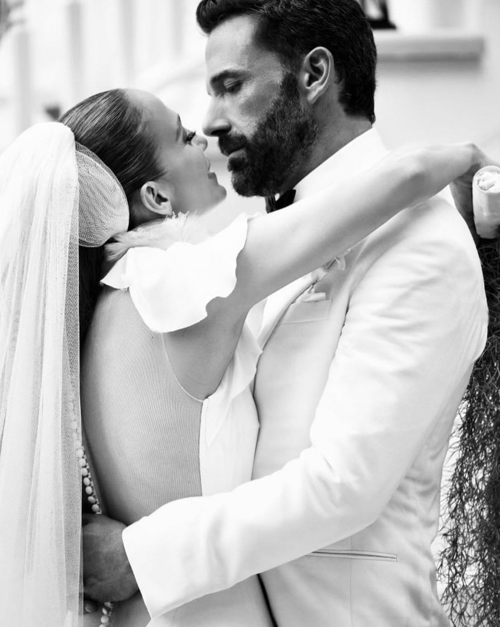 Jennifer Lopez shared photos of her wedding to Ben Affleck