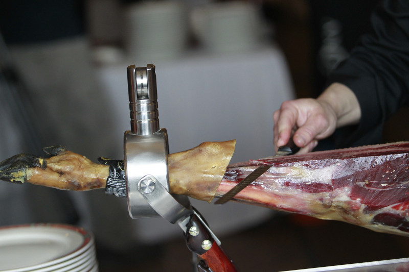Spanish Ham Cutting Championship, Madrid, Spain - 22 Mar 2015