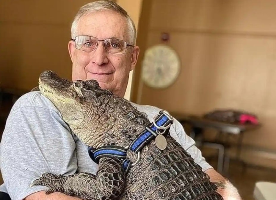 Cum a devenit un aligator animal pentru sprijin emoțional: „Este renumit pentru îmbrățișările sale”