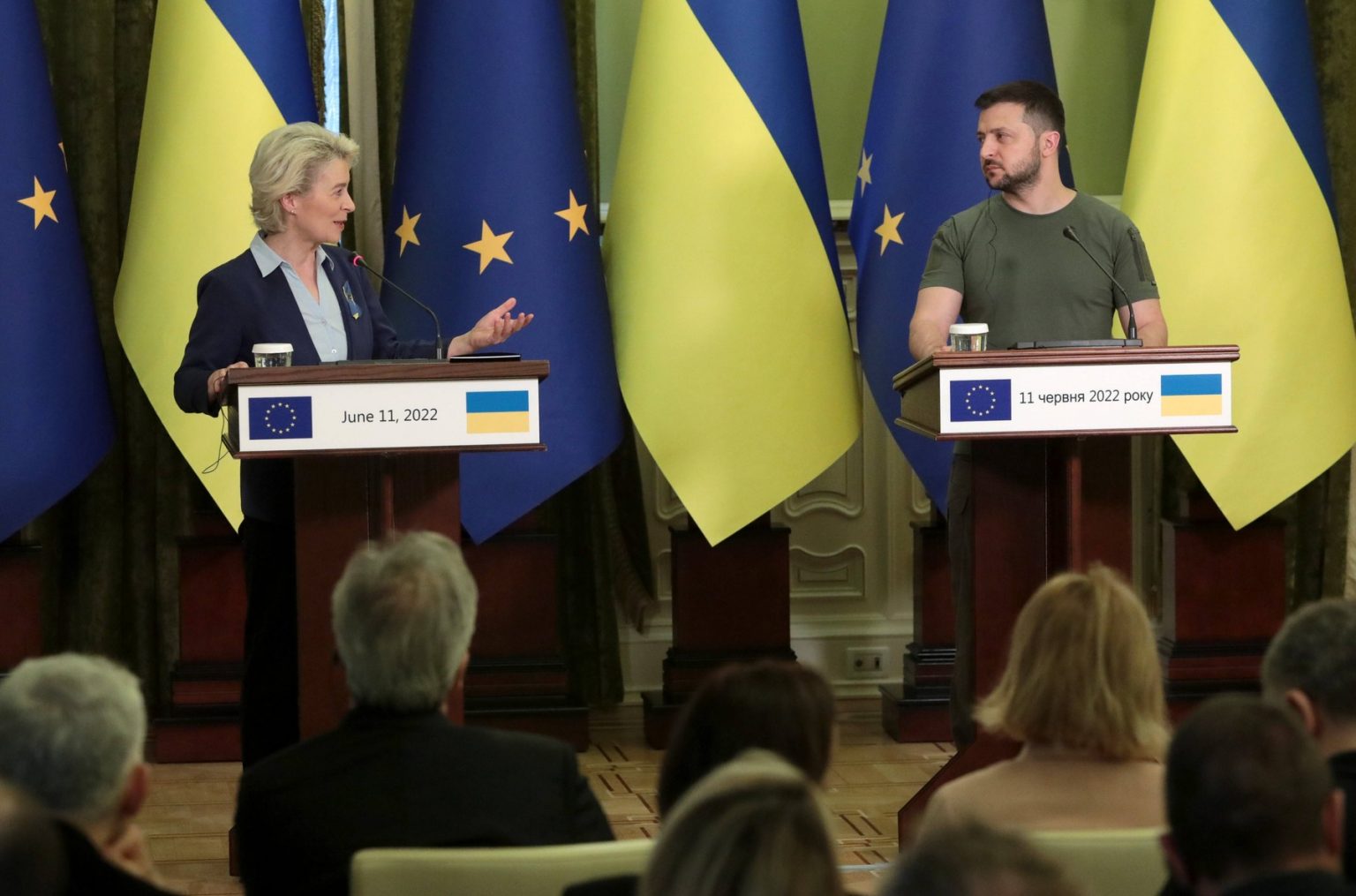 Ursula von der Leyen merge la Kiev, unde va discuta cu Zelenski despre integrarea Ucrainei pe piața unică a UE