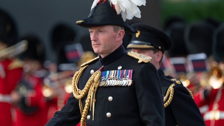generalul-maior Cristopher Ghikaular, Horse Guards Parade, London, UK
