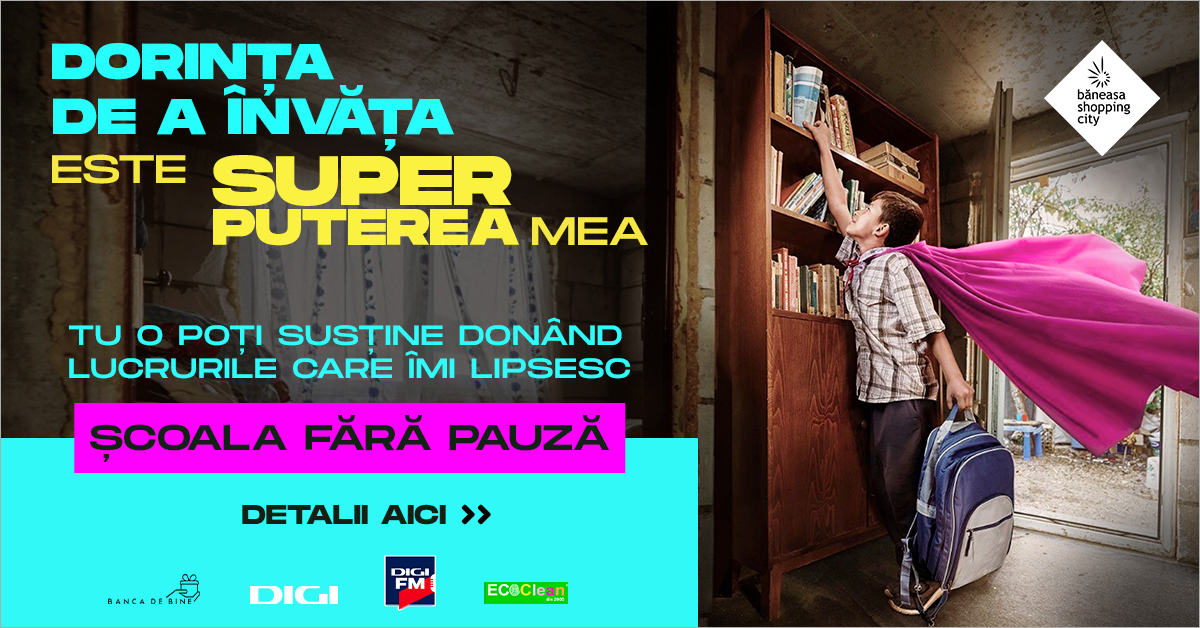 Grupul DIGI sprijină și anul acesta campania „Școala Fără Pauză”