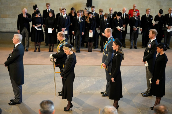 Queen Elizabeth II's coffin procession from Buckingham Palace to Westminster Hall, London, UK - 14 Sep 2022