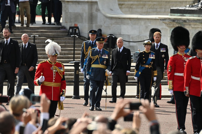 Queen Elizabeth II's coffin procession from Buckingham Palace to Westminster Hall, London, UK - 14 Sep 2022