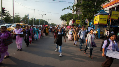Rape Victim Protest Takes Place in Kolkata