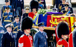 Queen Elizabeth II's coffin procession from Buckingham Palace to Westminster Hall, London, UK - 14 Sep 2022