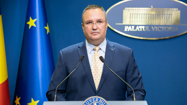 Nicolae Ciucă face declarații la Guvern.