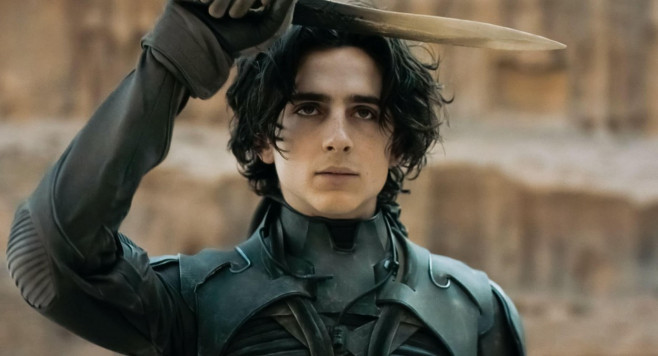 USA. Timothee Chalamet in (C)Warner Bros new film : Dune (2021). Plot: Feature adaptation of Frank Herbert's science fiction novel, about the son of a noble family entrusted with the protection of the most valuable asset and most vital element in the gal