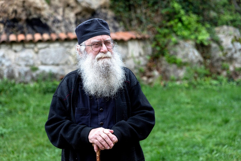 Portrait of a Monk in a black cassock, Georgia