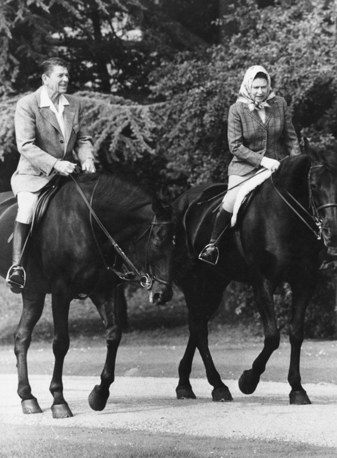 Ronald Reagan with Queen Elizabeth II