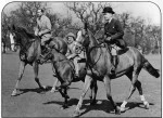 Princess Elizabeth riding with Duke of Gloucester &amp; Mr Owen