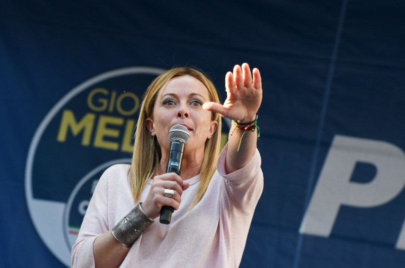 Giorgia Meloni electoral manifestation in Caserta, Campania, Italy - 18 Sep 2022
