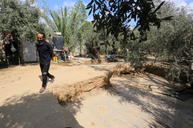 Un fermier palestinian a descoperit un mozaic bizantin