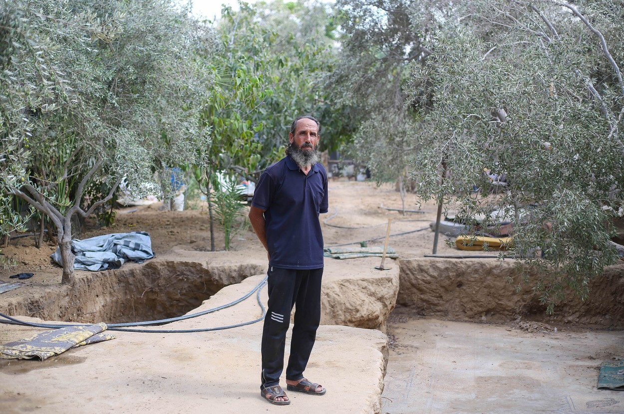 În timp ce planta un copac, un fermier a descoperit „una dintre cele mai mari comori arheologice găsite vreodată în Gaza”
