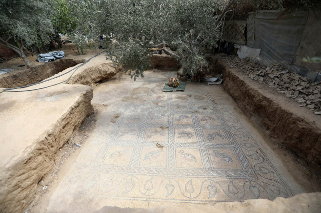 Un fermier palestinian a descoperit un mozaic bizantin