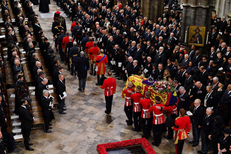 The State Funeral of Her Majesty The Queen, Service, West Door, Westminster Abbey, London, UK - 19 Sep 2022