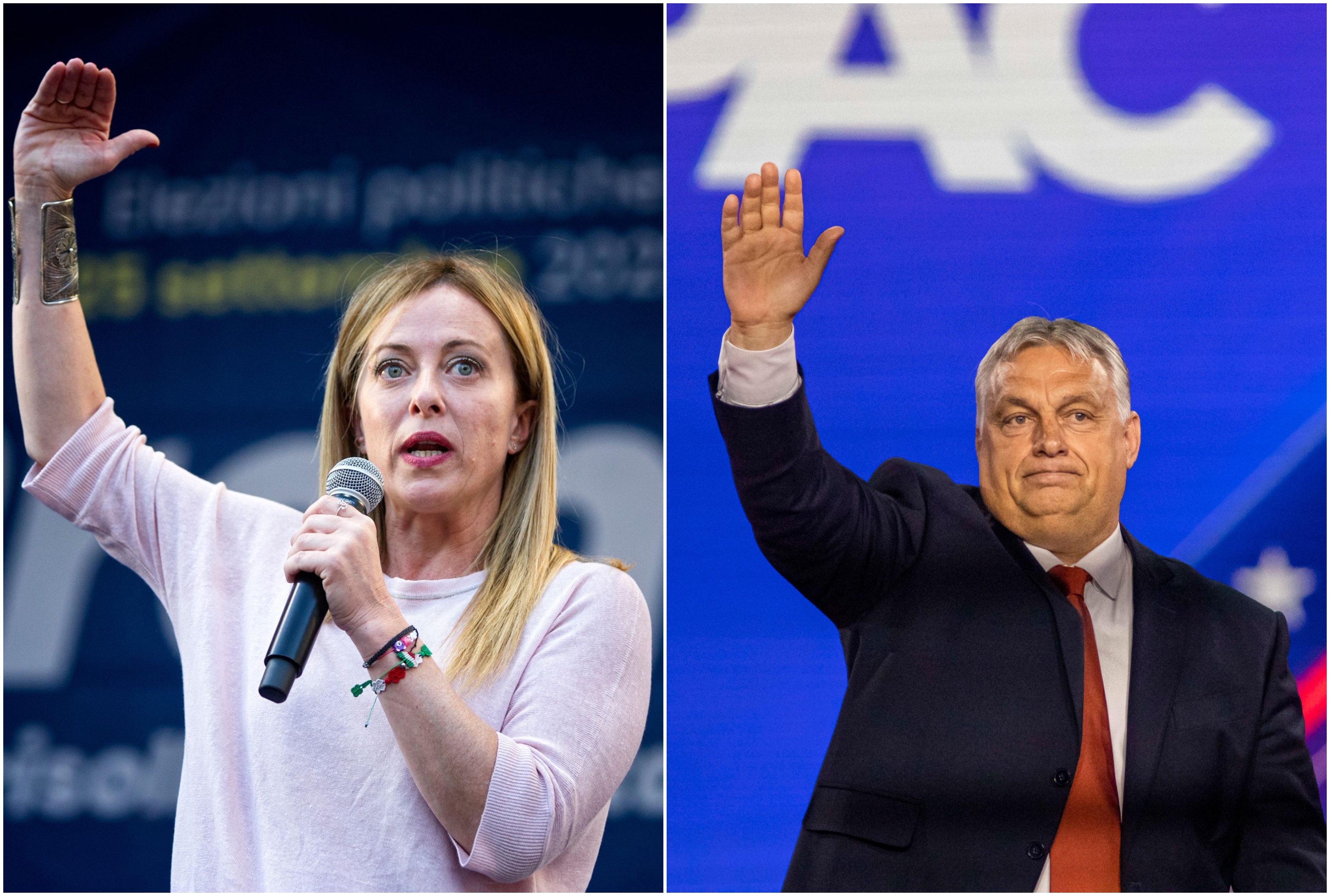 Giorgia Meloni îl susține pe Orban după ce Comisia Europeană și-a anunțat intenția de a tăia o parte din finanțarea pentru Ungaria