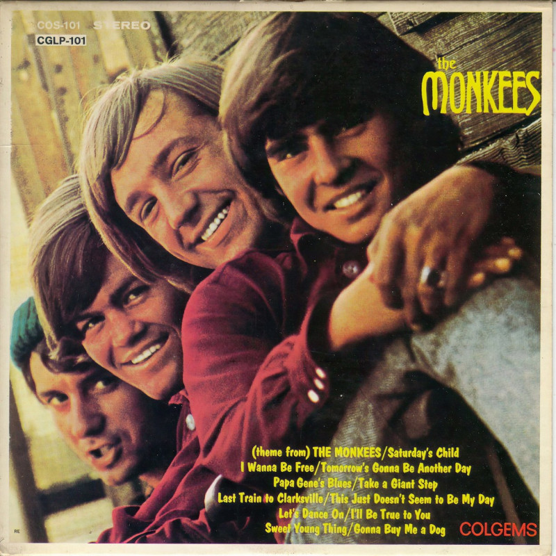 Vintage vinyl record cover - Monkees, The - The Monkees -Little LP -US-1968_h