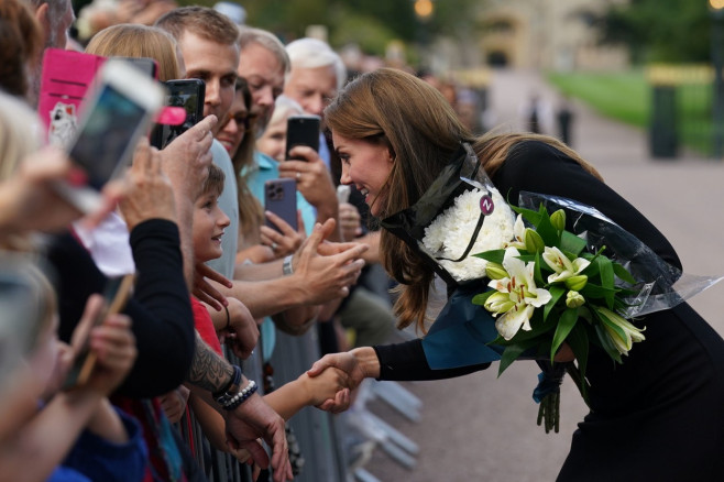 Prince and Princess of Wales with Prince Harry and Meghan, Duchess of Sussex, Windsor Castle, UK - 10 Sep 2022