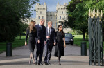 Prince and Princess of Wales with Prince Harry and Meghan, Duchess of Sussex, Windsor Castle, UK - 10 Sep 2022