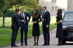 Prince and Princess of Wales with Prince Harry and Meghan, Duchess of Sussex, Windsor Castle, UK - 10 Sep 2022