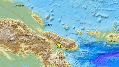 hartaCutremur cu magnitudinea 7,6 în Papua Noua Guinee.