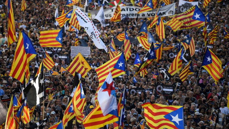 protest in barcelona